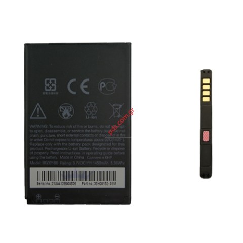Γνήσια μπαταρία HTC BA S520 bulk (Li-Ion, 3.7V, 1450mAh). Γνήσια μπαταρία HTC BA S520 bulk (Li-Ion, 3.7V, 1450mAh).