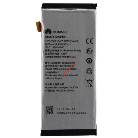Γνήσια μπαταρία Huawei P6 (HB3742A0EBC) Lion 2050mah INTERNAL (EDITION r.v.2013) Γνήσια μπαταρία Huawei P6 (HB3742A0EBC) Lion 2050mah INTERNAL (EDITION r.v.2013)
