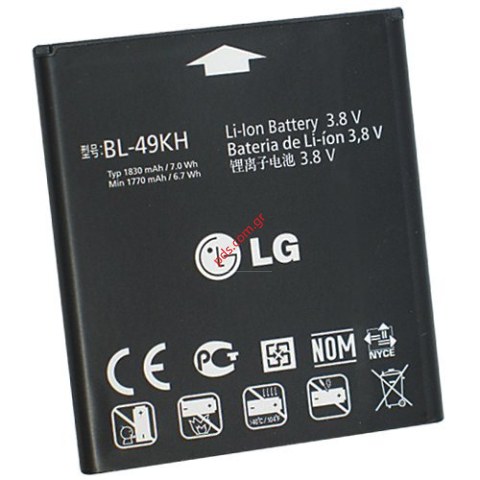 Original battery LG BL-49KH (Li-Ion 1830 mAh) Bulk model P930, P935, P936 Original battery LG BL-49KH (Li-Ion 1830 mAh) Bulk model P930, P935, P936