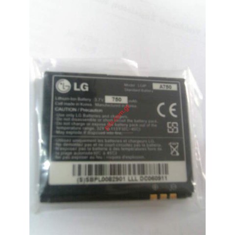 Original battery for LG KE820 Lion 730 mah Original battery for LG KE820 Lion 730 mah