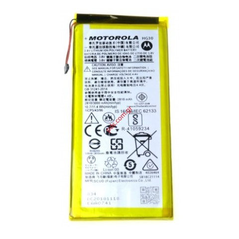 Γνήσια μπαταρία Motorola HG30 Moto G5S/G5S/G6 Lion 2810mAh INTERNAL Γνήσια μπαταρία Motorola HG30 Moto G5S/G5S/G6 Lion 2810mAh INTERNAL