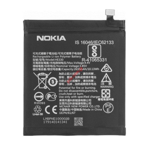 Γνήσια μπαταρία Nokia 3 DUAL (HE319) Lion 2630mah INTERNAL (DIFFICULT PART) Same HE330 Type 2018 ORIGINAL