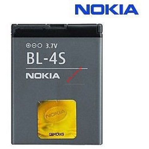 Original Nokia Battery BL-4S, Li-Ion 860 mAh for 2680 slide, 3600 slide,7020, 7610Supernova BLISTER