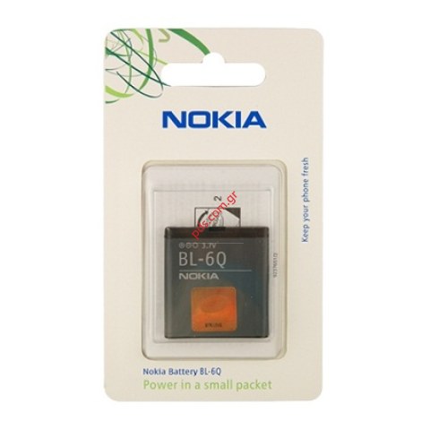 Γνήσια μπαταρία Nokia BL-6Q Li-Ion, 3.7V, 970mAh model 6700c Blister (ΕΞΑΝΤΛΗΘΗΚΑΝ) Γνήσια μπαταρία Nokia BL-6Q Li-Ion, 3.7V, 970mAh model 6700c Blister (ΕΞΑΝΤΛΗΘΗΚΑΝ)