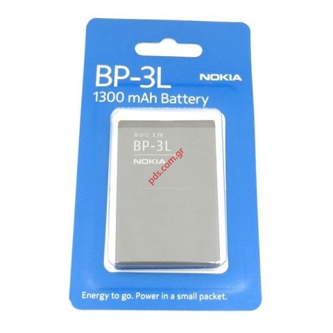 Γνήσια μπαταρία Nokia BP-3L Blister (Li-Polymer, 3.7V, 1300mAh)  Γνήσια μπαταρία Nokia BP-3L Blister (Li-Polymer, 3.7V, 1300mAh)