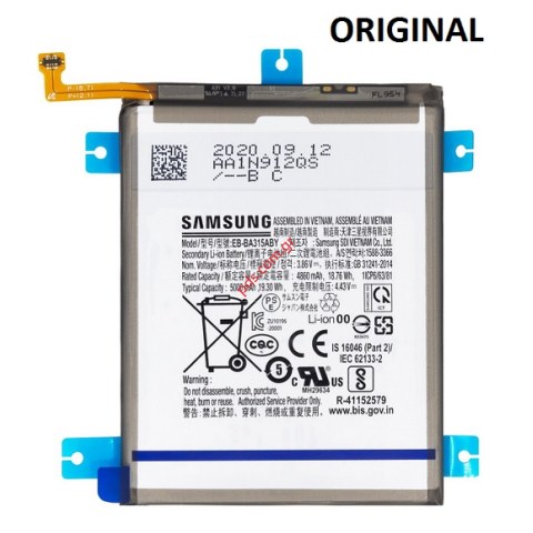 Γνήσια μπαταρία Samsung A315 Galaxy A31 (EB-BA315ABY) Li-Ion 5000mAh (Service Pack) ORIGINAL BOX