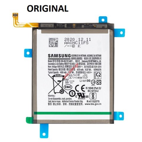 Γνήσια μπαταρία Samsung Galaxy S20 FE 5G G781B (EB-BG781ABY) G780 Α52 Li-Ion 4500mAh 3.8V ORIGINAL SVP BOX Γνήσια μπαταρία Samsung Galaxy S20 FE 5G G781B (EB-BG781ABY) G780 Α52 Li-Ion 4500mAh 3.8V ORIGINAL SVP BOX