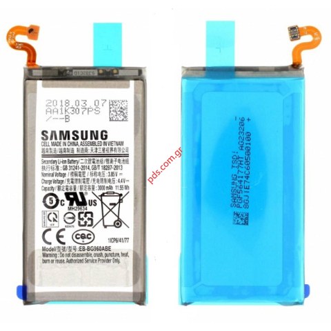 Original Battery Samsung Galaxy S9 G960F EB-BG960ABE Li-Ion 3000mAh (Service pack) INTERNAL Original Battery Samsung Galaxy S9 G960F EB-BG960ABE Li-Ion 3000mAh (Service pack) INTERNAL