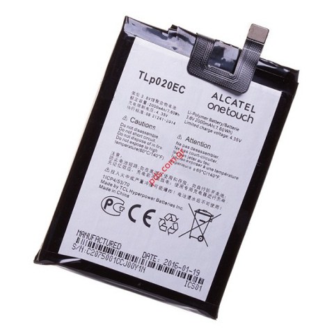 Γνήσια μπαταρία (TLp020EC) Alcatel OT 6044D One Touch Pop Up Lion 2075mah Internal. Γνήσια μπαταρία (TLp020EC) Alcatel OT 6044D One Touch Pop Up Lion 2075mah Internal.