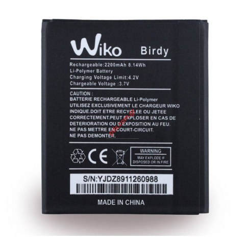 Γνήσια μπαταρία Wiko Birdy Li-Ion 2000MAH BULK