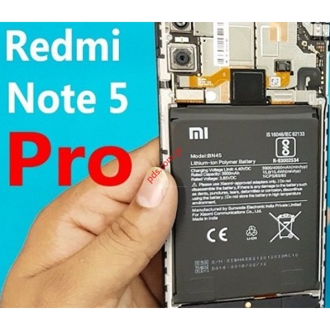 Γνήσια μπαταρία Xiaomi BN45 Redmi Note 5 (M1803E7SG) Lion 4000mah INTERNAL (ORIGINAL)