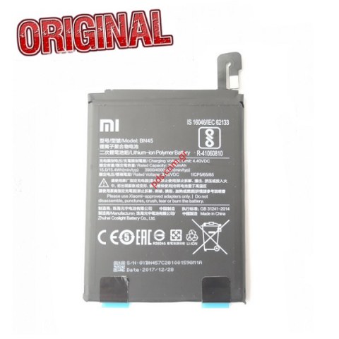 Γνήσια μπαταρία Xiaomi BN45 Redmi Note 5 (M1803E7SG) Lion 4000mah INTERNAL (ORIGINAL) Γνήσια μπαταρία Xiaomi BN45 Redmi Note 5 (M1803E7SG) Lion 4000mah INTERNAL (ORIGINAL)