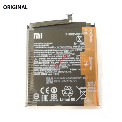 Γνήσια μπαταρία Xiaomi Redmi 10X (BM4S) Lion 4520mAh INTERNAL (ORIGINAL) Γνήσια μπαταρία Xiaomi Redmi 10X (BM4S) Lion 4520mAh INTERNAL (ORIGINAL)