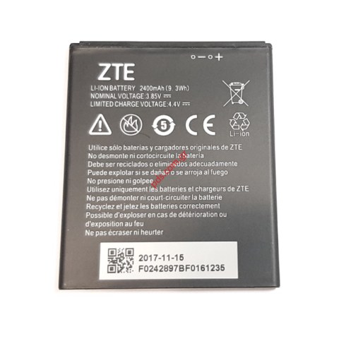 Γνήσια μπαταρία ZTE A520 Lion 2400MAH (Li3824t44p4H716043) BULK ORIGINAL Γνήσια μπαταρία ZTE A520 Lion 2400MAH (Li3824t44p4H716043) BULK ORIGINAL