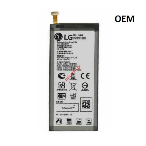 Battery LG BL-T44 for LG Q60 (X525EAW), LG K50 (X520EMW) Lion 3400mAh BULK Battery LG BL-T44 for LG Q60 (X525EAW), LG K50 (X520EMW) Lion 3400mAh BULK