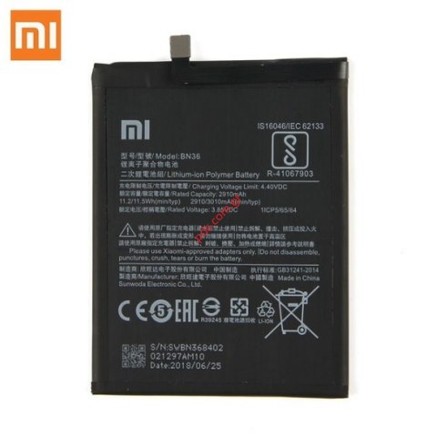 Μπαταρία BN36 Xiaomi Mi A2 Lion 2910mAh (Bulk) Μπαταρία BN36 Xiaomi Mi A2 Lion 2910mAh (Bulk)