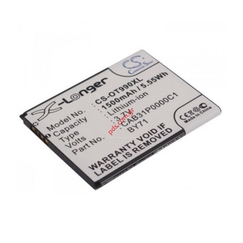 Mπαταρία CS συμβατή με Alcatel OT-4032 Lion 1500MAH 3.7V Bulk. Mπαταρία CS συμβατή με Alcatel OT-4032 Lion 1500MAH 3.7V Bulk.