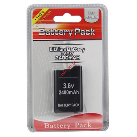 Μπαταρία για Sony PSP-S110 model 2000, 3000 (battery pack 3.6v 2400mAh) Blister