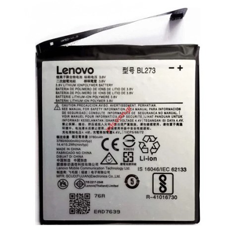 Μπαταρία (OEM) Lenovo K8 PLUS BL273 Li-Polymer 4000mAh (Bulk) Μπαταρία (OEM) Lenovo K8 PLUS BL273 Li-Polymer 4000mAh (Bulk)