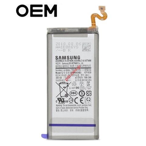 Μπαταρία (OEM) Samsung SM-N960 Galaxy Note 9 (EB-BN960ABE) Lion 4000mah (INTERNAL). Μπαταρία (OEM) Samsung SM-N960 Galaxy Note 9 (EB-BN960ABE) Lion 4000mah (INTERNAL).