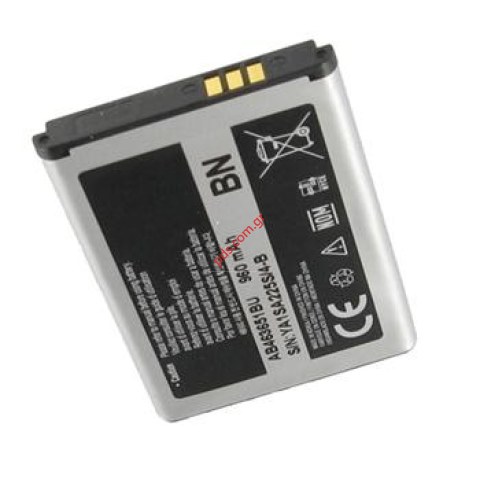 Μπαταρία για Samsung AB463651BE Lion 3.7V, 960mAh Model L770, J800, C3060 Bulk