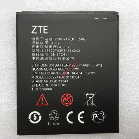 Μπαταρία ZTE A320 Blade L7 (OEM) Lion 2200MAh (Li3822T43P3h716043) Bulk  Μπαταρία ZTE A320 Blade L7 (OEM) Lion 2200MAh (Li3822T43P3h716043) Bulk