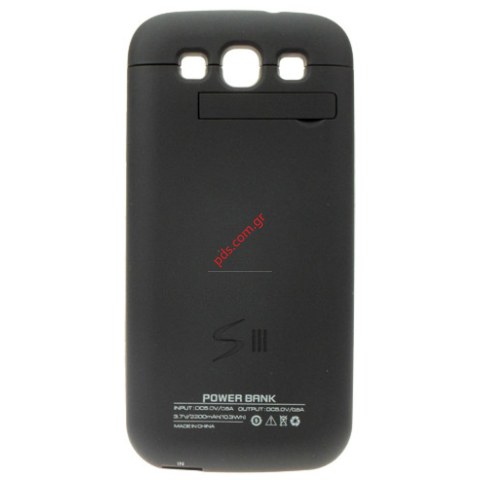 Extra power bank Samsung i9300 Galaxy S III battery backup cover black