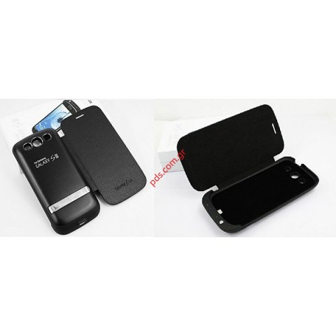 Εξωτερική θήκη με μπαταρία Samsung i9300 Galaxy S III Lion 3200mAh σε μαύρο χρώμα Εξωτερική θήκη με μπαταρία Samsung i9300 Galaxy S III Lion 3200mAh σε μαύρο χρώμα