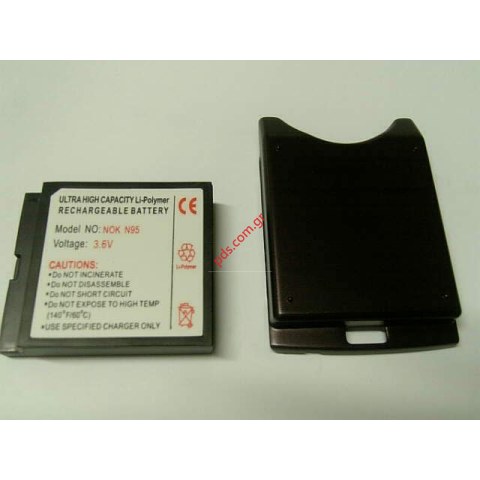 Μπαταρία συμβατή με N95 Lion 1400mah + έξτρα καπάκι μπαταρίας Plum Μπαταρία συμβατή με N95 Lion 1400mah + έξτρα καπάκι μπαταρίας Plum