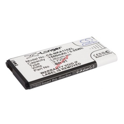 Compatible battery for Nokia X, X_+ A110 BYD Like BN-01 Lion 1500mah Bulk. Compatible battery for Nokia X, X_+ A110 BYD Like BN-01 Lion 1500mah Bulk.
