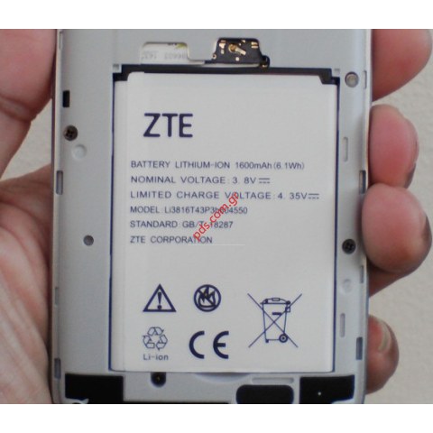 Μπαταρία ZTE Blade A110, A410 (LI3816T43P3H604550) Lion 1600mah BULK