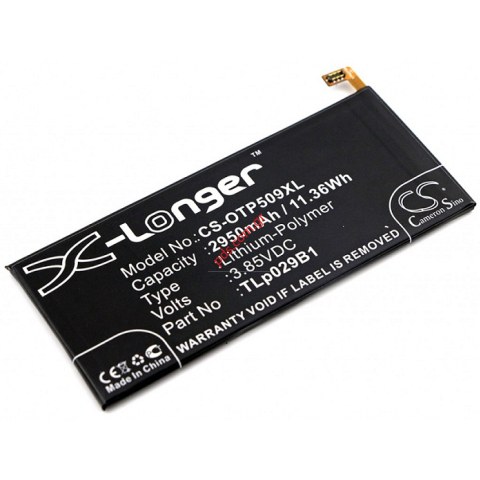 Συμβατή μπαταρία Alcatel OT 5095K One Touch Pop 4S (TLp029B1) Lion 2960mah INTERNAL (ΜΟΝΟ ΚΑΤΟΠΙΝ ΠΑΡΑΓΓΕΛΙΑΣ ΠΑΡΑΔΟΣΗ ΣΕ 1-2 ΗΜΕΡΕΣ) 