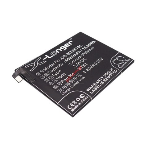 Συμβατή μπαταρία CS Meizu M3 Note BT61 Li-Ion 4000mah Compatible (BULK)