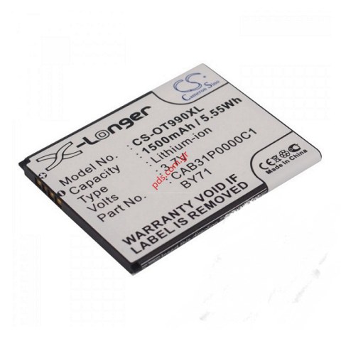 Συμβατή μπαταρία Alcatel OT908D CAB31P0000C1 Lion 1500MAH 3.7V Bulk. Συμβατή μπαταρία Alcatel OT908D CAB31P0000C1 Lion 1500MAH 3.7V Bulk.