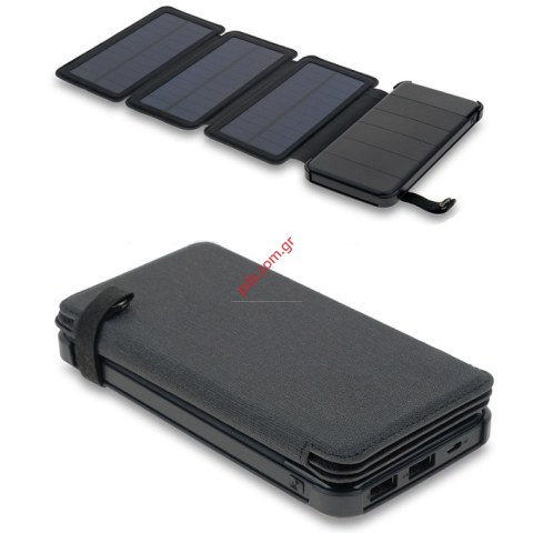 Εξωτερική μπαταρία Power Bank KC3P 12000mah με τριπλούς Ηλιακούς συλλέκτες Εξωτερική μπαταρία Power Bank KC3P 12000mah με τριπλούς Ηλιακούς συλλέκτες