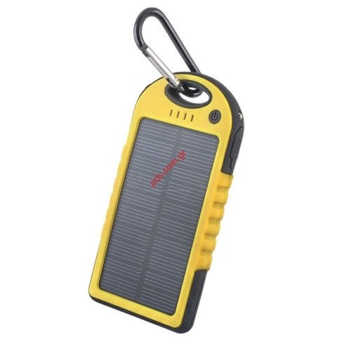 Ηλιακός φορτιστής μπαταριών FOREVER PB-016 (DC 5 V - 1 A Package micro 2 USB entries and the LED torch)