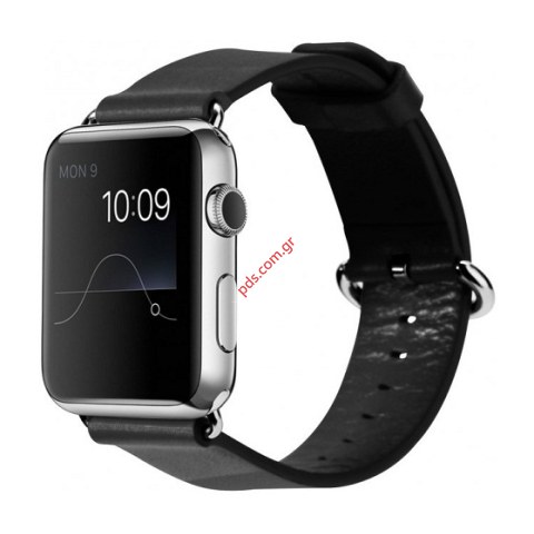 Δερμάτινο λουράκι ROCK Apple Watch 38mm Black Leather Belt Band. Δερμάτινο λουράκι ROCK Apple Watch 38mm Black Leather Belt Band.
