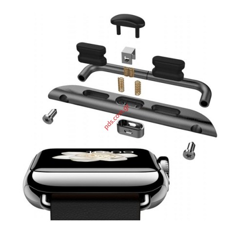 Δερμάτινο λουράκι ROCK Apple Watch 42mm Black Leather Belt Band