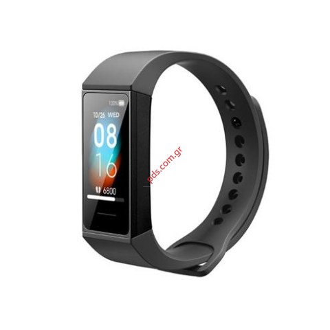Γνήσιο λουράκι Xiaomi Mi Smart Band 4c Silicon Black σε μαύρο χρώμα Γνήσιο λουράκι Xiaomi Mi Smart Band 4c Silicon Black σε μαύρο χρώμα