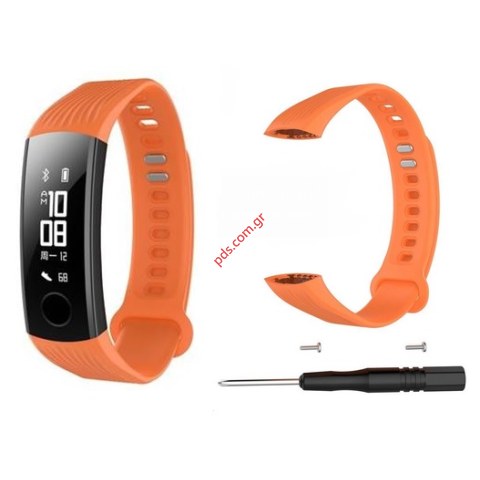 Λουράκι ρολογιού Silicone Honor Band 3 TC-567 Orange σε πορτοκαλί χρώμα Λουράκι ρολογιού Silicone Honor Band 3 TC-567 Orange σε πορτοκαλί χρώμα