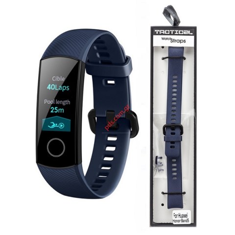 Λουράκι ρολογιού Silicone Honor Band 4-5 TC-439 Blue σε μπλέ χρώμα Λουράκι ρολογιού Silicone Honor Band 4-5 TC-439 Blue σε μπλέ χρώμα