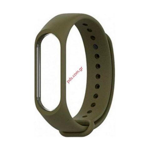 Silicone Xiaomi Mi Band 3/4 Green Chaki TC-520