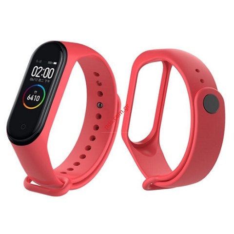 Λουράκι ρολογιού Silicone Xiaomi Mi Band 3/4 Red TC-518 σε κόκκινο χρώμα Λουράκι ρολογιού Silicone Xiaomi Mi Band 3/4 Red TC-518 σε κόκκινο χρώμα