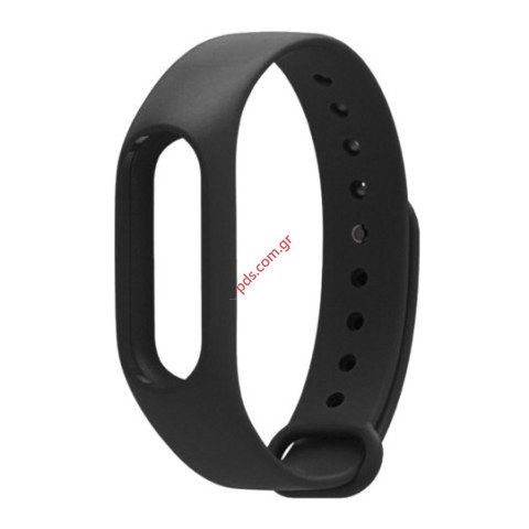 Λουράκι ρολογιού Silicone Xiaomi Mi Band 5/6 Black σε μαύρο χρώμα Λουράκι ρολογιού Silicone Xiaomi Mi Band 5/6 Black σε μαύρο χρώμα