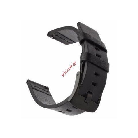 Λουράκι ρολογιού TC-307 Leather Band 22mm Black σε μαύρο χρώμα Λουράκι ρολογιού TC-307 Leather Band 22mm Black σε μαύρο χρώμα