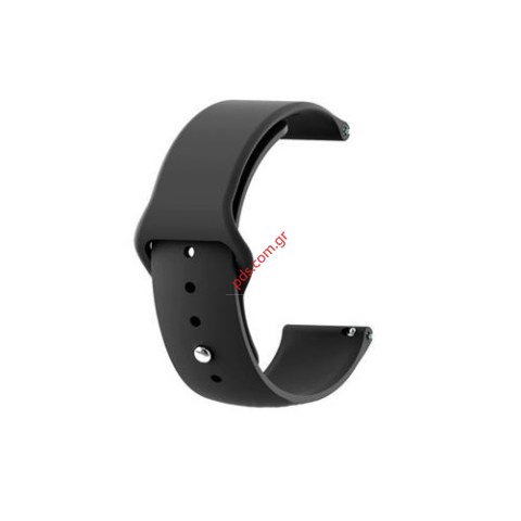 Λουράκι ρολογιού TC-450 Silicone Band 22mm Black σε μαύρο χρώμα Λουράκι ρολογιού TC-450 Silicone Band 22mm Black σε μαύρο χρώμα