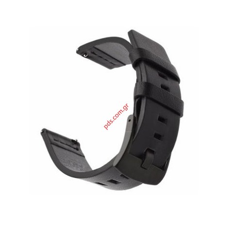 Λουράκι ρολογιού Xiaomi Mi Watch TC-616 Black Leather Band σε μαύρο χρώμα Λουράκι ρολογιού Xiaomi Mi Watch TC-616 Black Leather Band σε μαύρο χρώμα