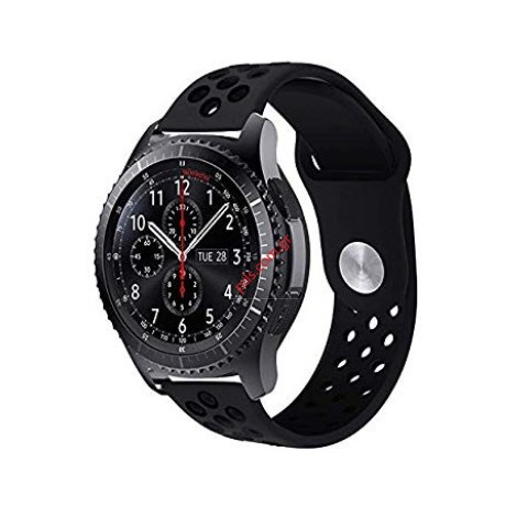 Λουράκι Silicon 22mm TC-234 Black Band σε μαύρο χρώμα Λουράκι Silicon 22mm TC-234 Black Band σε μαύρο χρώμα