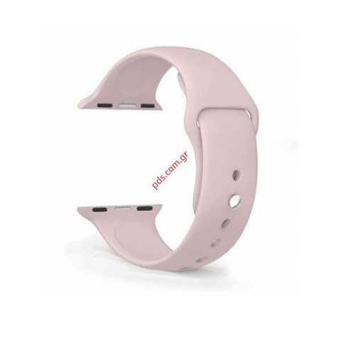 Λουράκι Silicone Pink Apple iWatch 1/2/3/4/5/6/SE 42/44mm σε ρόζ χρώμα Λουράκι Silicone Pink Apple iWatch 1/2/3/4/5/6/SE 42/44mm σε ρόζ χρώμα