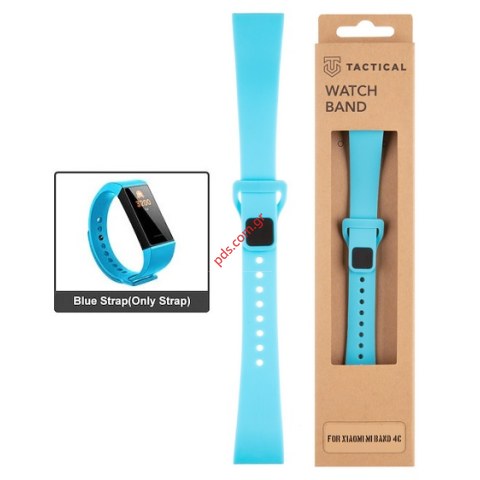 Λουράκι Silicone Xiaomi Mi Band 4c (TC-706) Blue Band σε μπλέ χρώμα Λουράκι Silicone Xiaomi Mi Band 4c (TC-706) Blue Band σε μπλέ χρώμα